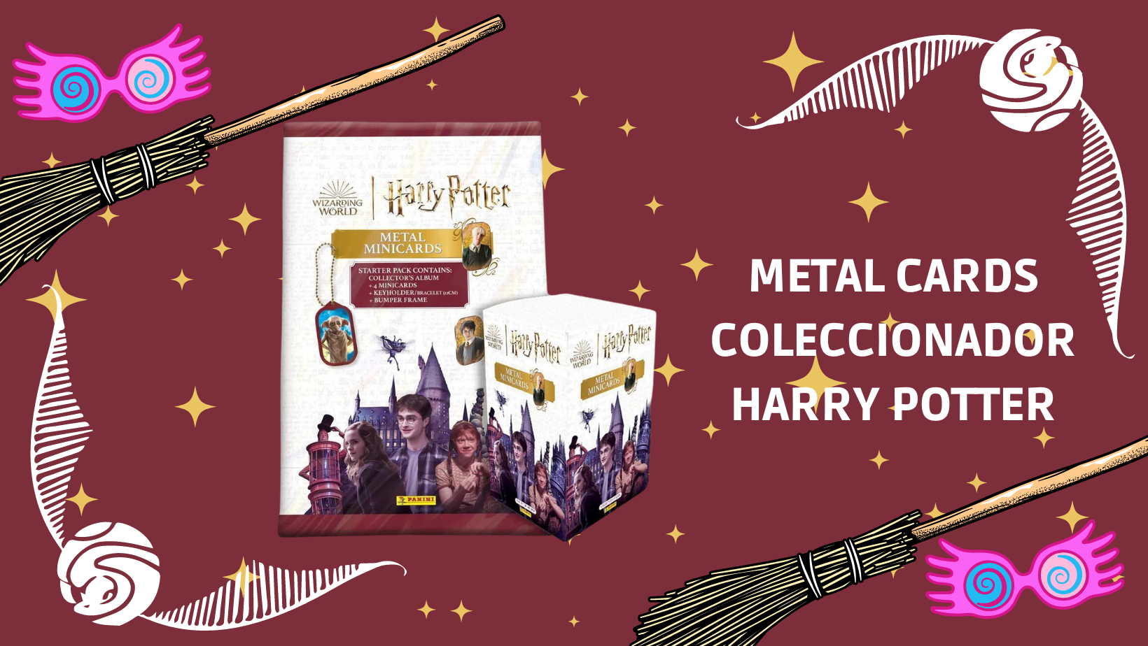 METAL CARDS COLECCIONADOR HARRY POTTER (Portada de Facebook)